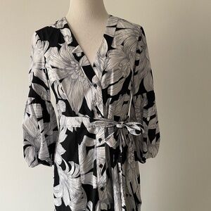 NWOT ~ Maeve by Anthropologie Black Floral Maxi Dress ~ 6